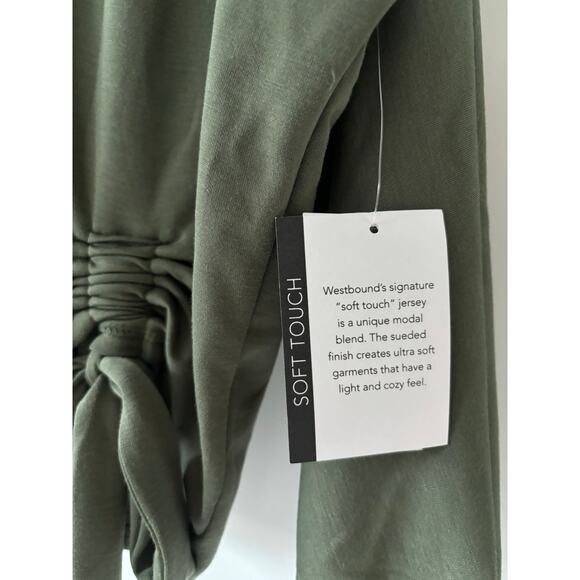 Westbound Green Longsleeve Top NWT Petite Small - Picture 3 of 4